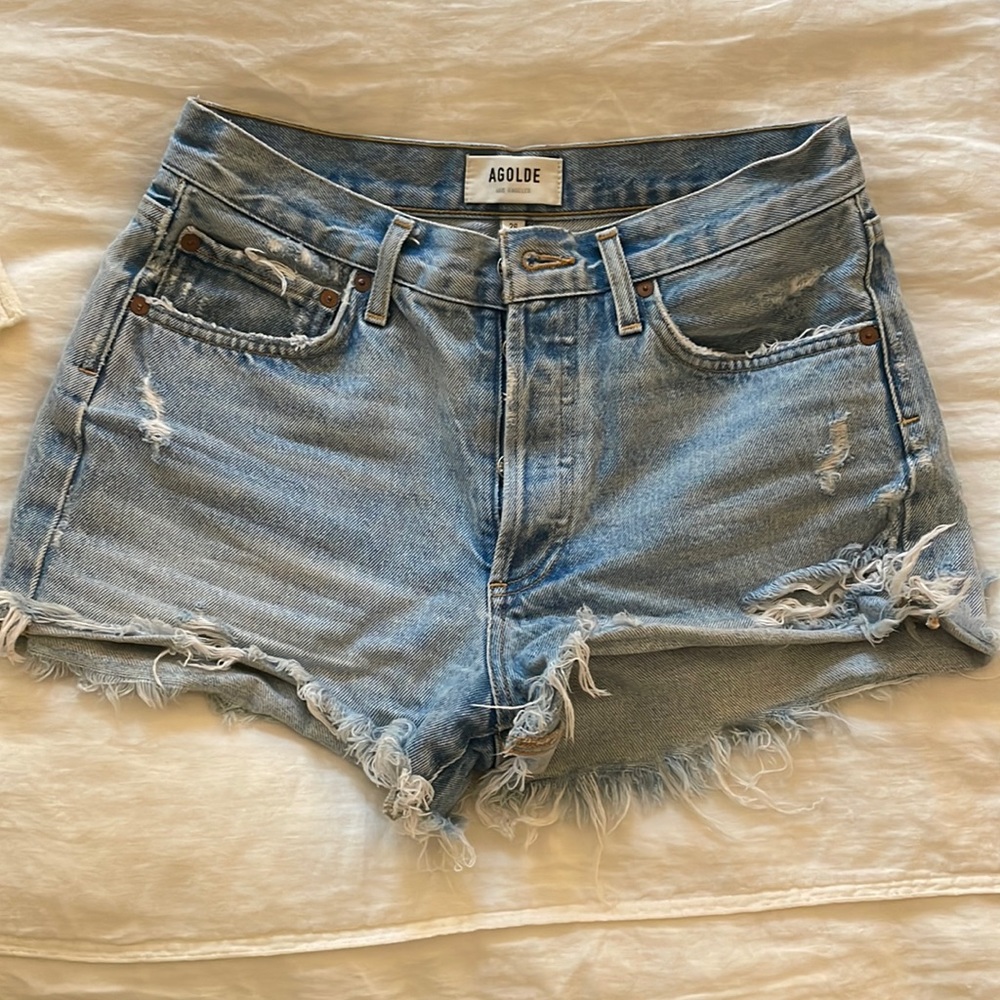 Agolde Parker Loose Fit Jean Shorts